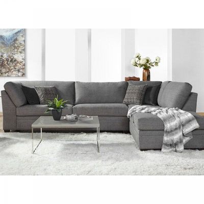 Sectional Wide Sofa and Chaise-Grey
