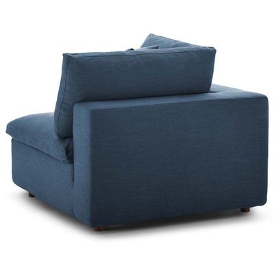 Modway Commix Down Filled Overstuffed 3 Piece Sectional Sofa Set-Blue