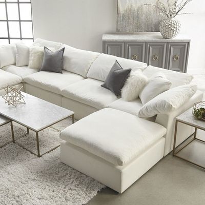 Skyline Customizable Modular Sectional Sofa-White