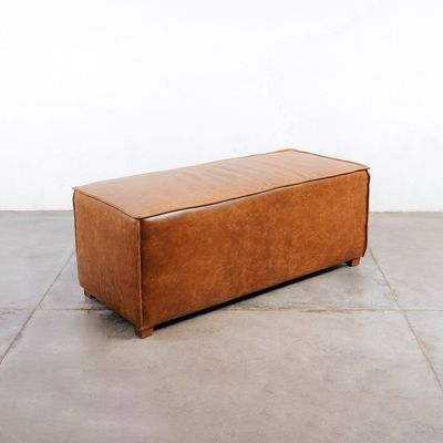 Signature Modular Sectional Leather Sofa-Brown