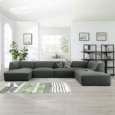 Eliza Fabric Sectional Sofa in Charcoal | Modern L-Shaped Upholstered Couch for Living Room | Reversible Chaise Lounge | Comfortable & Spacious Seating | Sturdy Wooden Frame | Soft Fabric Finish | Ideal for Homes & Apartments Eliza Fabric Sectional Sofa in Charcoal | Modern L-Shaped Upholstered Couch for Living Room | Reversible Chaise Lounge | Comfortable & Spacious Seating | Sturdy Wooden Frame | Soft Fabric Finish | Ideal for Homes & Apartments