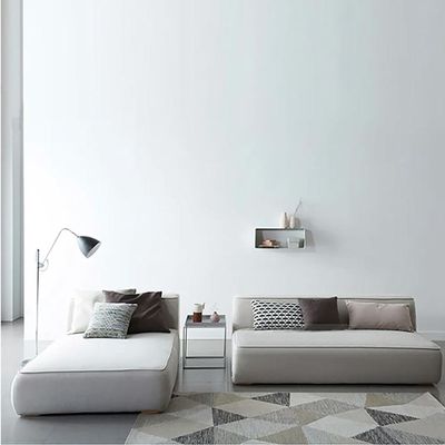 Aira Modern L-Shaped Sectional Sofa in Beige | Upholstered Corner Sofa for Living Room | Spacious & Comfortable Seating | Sleek Contemporary Design | Sturdy Wooden Frame | Soft Fabric Finish | Ideal for Homes & Apartments