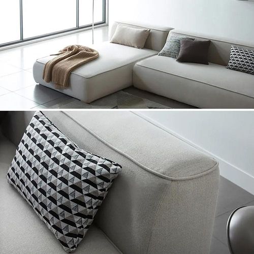 Aira Modern L-Shaped Sectionals Sofa-Beige