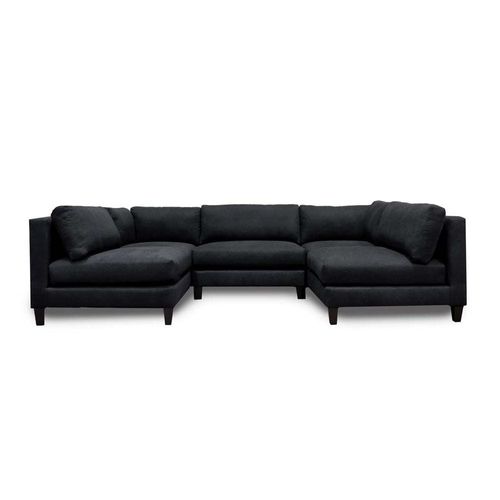 Chelsea Modular Sectional With Ottoman-Charcoal