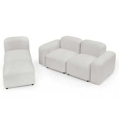 Jezika 4 Piece Upholstered in White