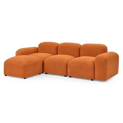 Jezika 4 Piece Upholstered in Orange