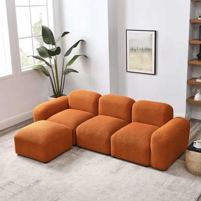 Jezika 4 Piece Upholstered in Orange