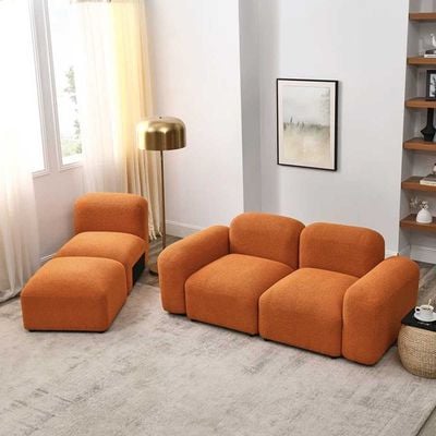 Jezika 4 Piece Upholstered in Orange