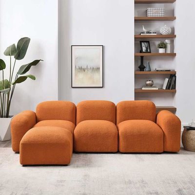 Jezika 4 Piece Upholstered in Orange