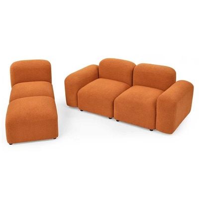 Jezika 4 Piece Upholstered in Orange