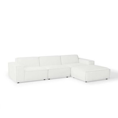 Vitality sectional sofa 4 pieces in White Color