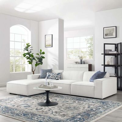 Vitality sectional sofa 4 pieces in White Color