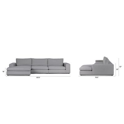 Nova Modular Sectional Sofa-Grey