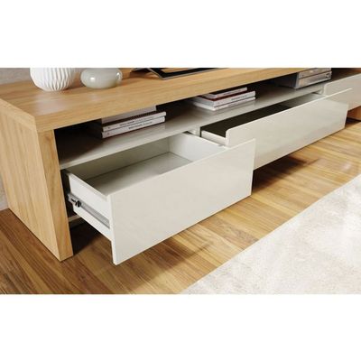 Sylvan TV Stand-Oak & White