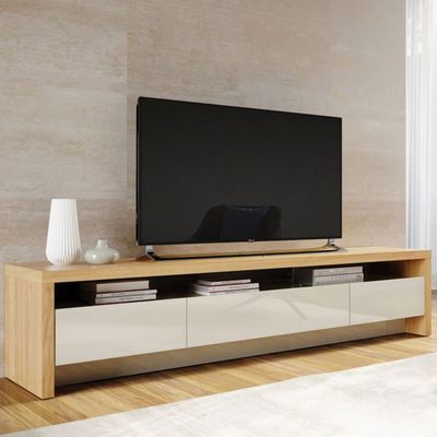 Sylvan TV Stand-Oak & White