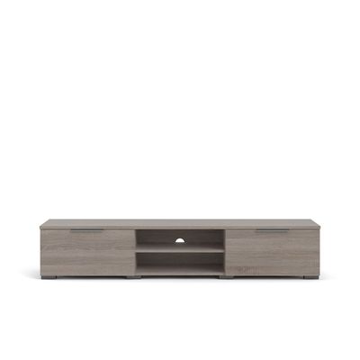 Ansel TV Stand for TVs up to 78 Inch in Grey-Modern Entertainment Console-Spacious Media Unit with Open Shelves and Cabinets-Sturdy Design for Flat-Screen TVs up to 78 Inches-Sleek Contemporary Finish-Ideal for Living Room or Media Room Ansel TV Stand for TVs up to 78 Inch in Grey-Modern Entertainment Console-Spacious Media Unit with Open Shelves and Cabinets-Sturdy Design for Flat-Screen TVs up to 78 Inches-Sleek Contemporary Finish-Ideal for Living Room or Media Room