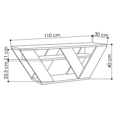 JVC Modern Designed TV Stand up to 50 inch TV-Mustard