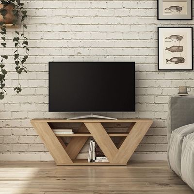JVC Modern Designed TV Stand up to 50 inch TV-Oak