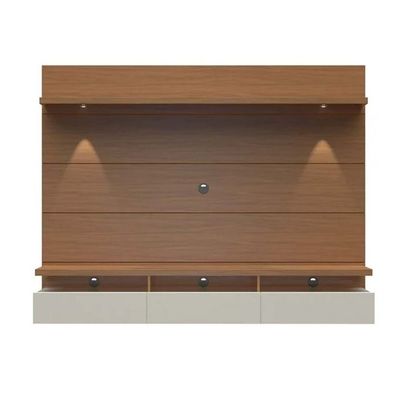 Julia Floating Entertainment Center for TV up to 70 inch-Walnut