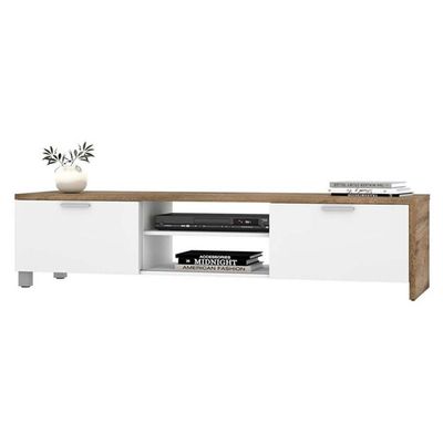 Bestar TV Stand in Oak White Color