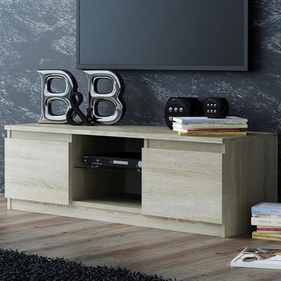 Indigo TV Stand with Storage-Beige