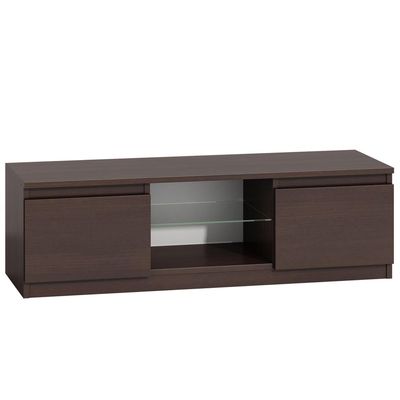Indigo TV Stand with Storage in Brown-Modern Entertainment Console-Stylish Media Unit with Open Shelves and Cabinets-Ample Storage for Electronics and Décor-Durable Construction for Flat-Screen TVs-Contemporary Design for Living Room or Media Room Indigo TV Stand with Storage in Brown-Modern Entertainment Console-Stylish Media Unit with Open Shelves and Cabinets-Ample Storage for Electronics and Décor-Durable Construction for Flat-Screen TVs-Contemporary Design for Living Room or Media Room