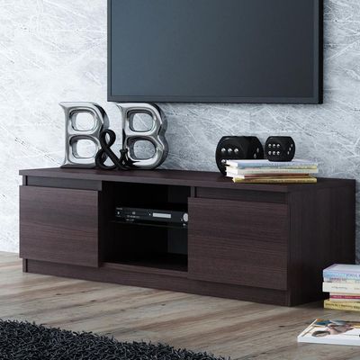 Indigo TV Stand with Storage-Brown