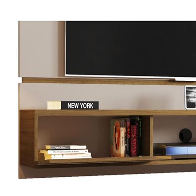 Amber TV Floating Panel UpTo 65 inch TV-Oak & White