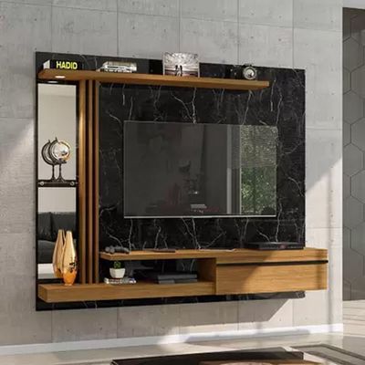 Denver Floating TV Wall Panel-Black