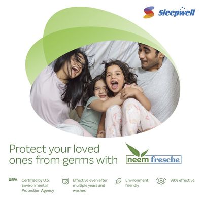 Sleepwell Dual Pro Profiled Foam | 10 Night Trial | Reversible | Gentle And Firm Triple Layered Anti Sag Foam Mattress | Twin Bed Size (200L x 120W x 20H cm)