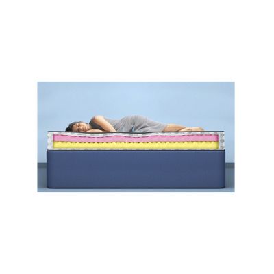 Dual Profiled & Triple Layered Anti Sag Foam Queen Mattress 200X160X25 Cm - With 7 Years Warranty 