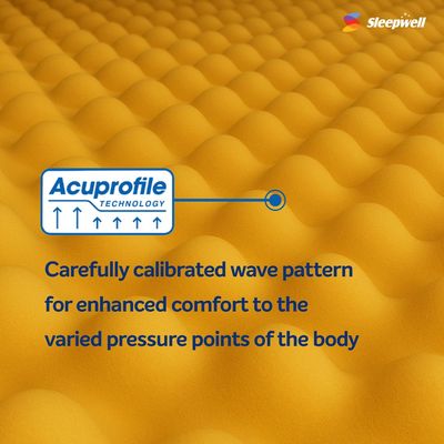 Ortho Profiled With Airvent Cool Gel Technolog Memory Foam Single Mattress 200X190X20 Cm - With 7 Year Warranty 