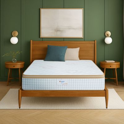 Ortho Profiled Foam With Airvent Cool Gel Technology & Memory Foam Single Mattress 200X90X30 Cm - With 7-Year Warranty