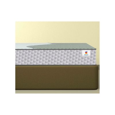 Ortho Pro Spring Split King Bed Size Impressions Memory Foam Mattress With Airvent Technology And 3-Zone Pocket Spring White -200x 120x 20 cm