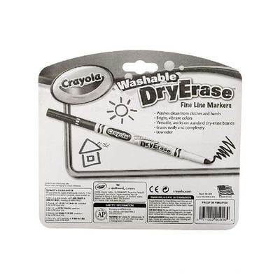 Crayola 6 Count Dry Erase Fine Line Washable Markers