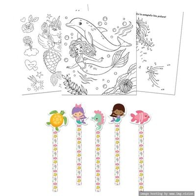 Hinkler Magical Mermaids Coloring & Activity Set