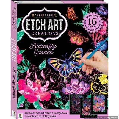 Hinkler Kaleidoscope Etch Art Creations Butterfly Garden