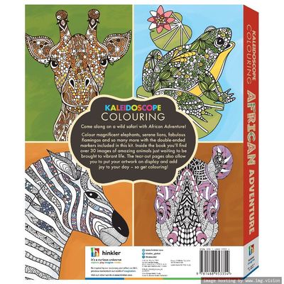 Hinkler Kaleidoscope Coloring Kit African Adventure