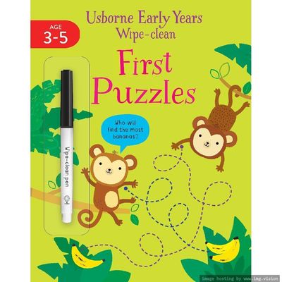Usborne Early Years Wipe Clean First Puzzles