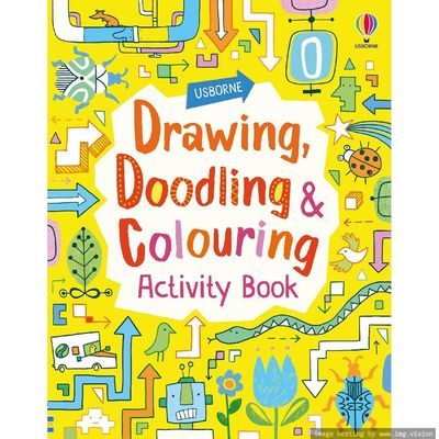 Usborne Drawing, Doodling & Coloring Activity Book