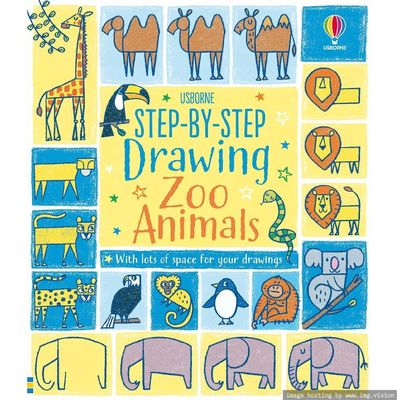 Usborne Step by Step Drawing Zoo Animals