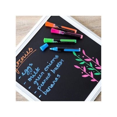 U Brands Liquid Chalk Dry Erase Markers Bullet Tip Multi Bright Colors Pack of 4