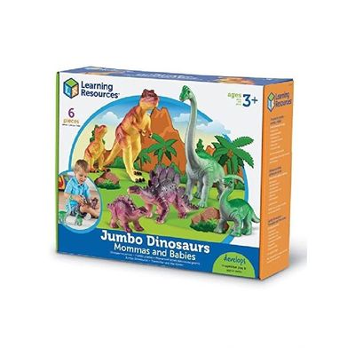 Learning Resources Jumbo Animals Mommas & Babies Dinosaurs