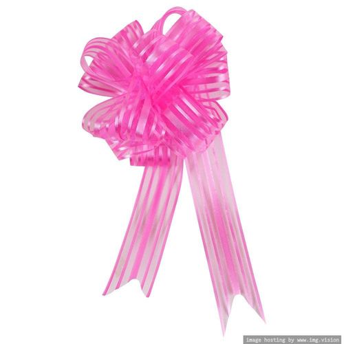 Wrap & Roll 5 inch Baby Pink Organza Pull Bow