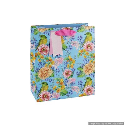 Eurowrap Bird Sat On Flowers Medium Bag