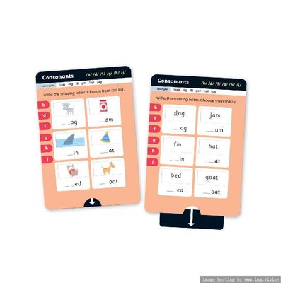 Hinkler Junior Explorers Phonics Pull the Tab Flash Cards