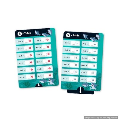 Hinkler Junior Explorers Times Table Pull the Tab Flash Cards