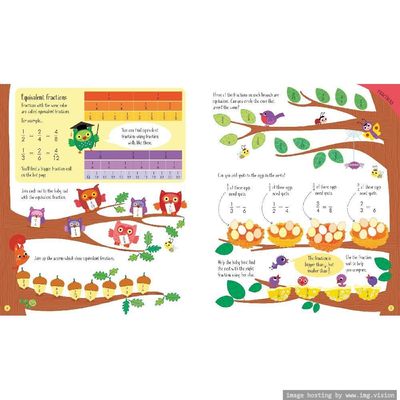 Usborne Fractions & Decimals Activity Book