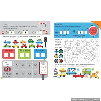 Usborne Fractions & Decimals Activity Book