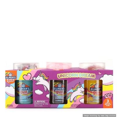 Elmer’s Gue Premade Slime Unicorn Dream Slime Kit Pack of 3